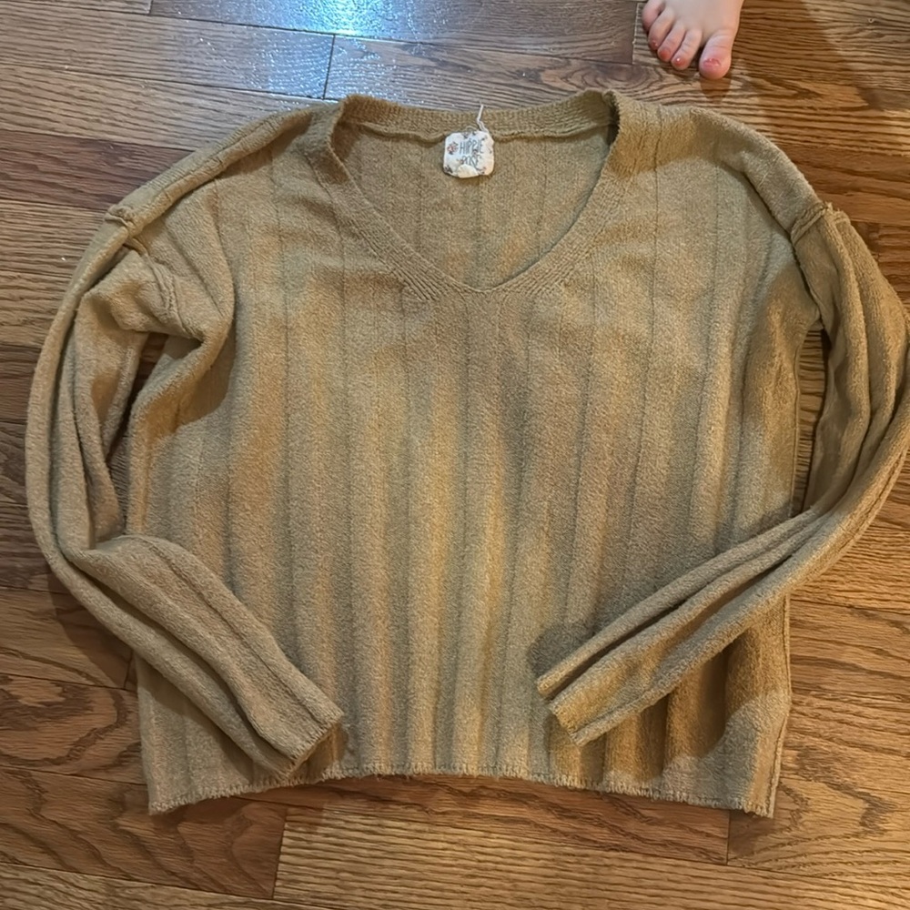 Tan fall sweater. Great condition